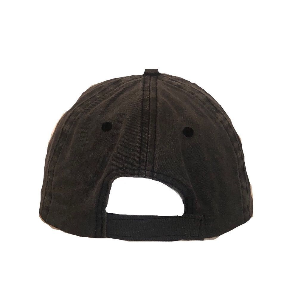 Washed Blue Baseball Hat W/ Peace Patch - Picture 2 of 5